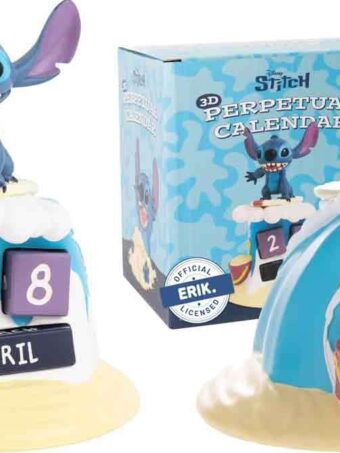 Diorama Stitch 3D calendario perpetuo in resina Disney Grupo Erik